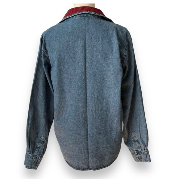 VTG Decorated Originals | Button Down Holiday Winter Jean Shirt - Picture 3 of 13